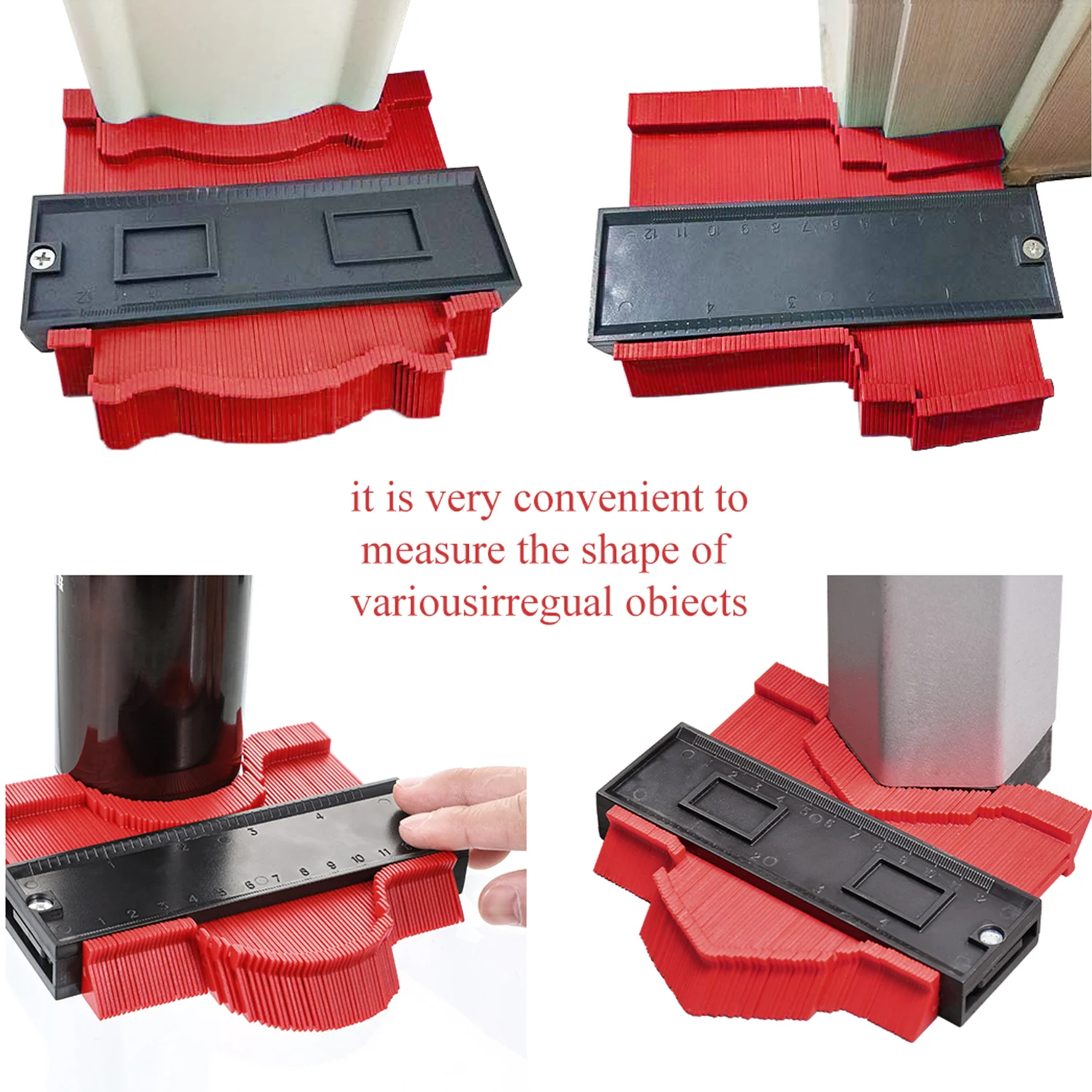 Contour Gauge Angle Meter Ruler Measurment Duplication Carpenter Tool Templates For Wood Shape Measuring | Инструменты