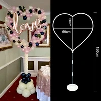155cm heart shape balloon stand wedding decor baloon stick latex balloons holder column for baby shower birthday party supplies