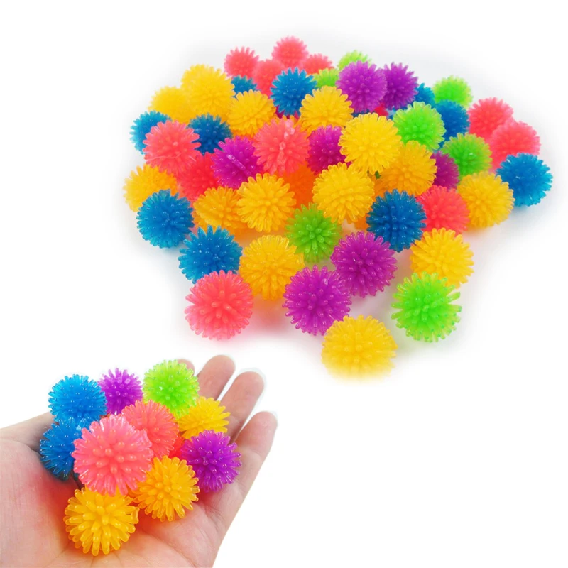 

30Pcs/lot 2cm TPR Pet Cat Toys Arbutus Ball Toys For Cat Kitten Squeezes Thorn Ball Chewing Toy Cats Pet Supplies