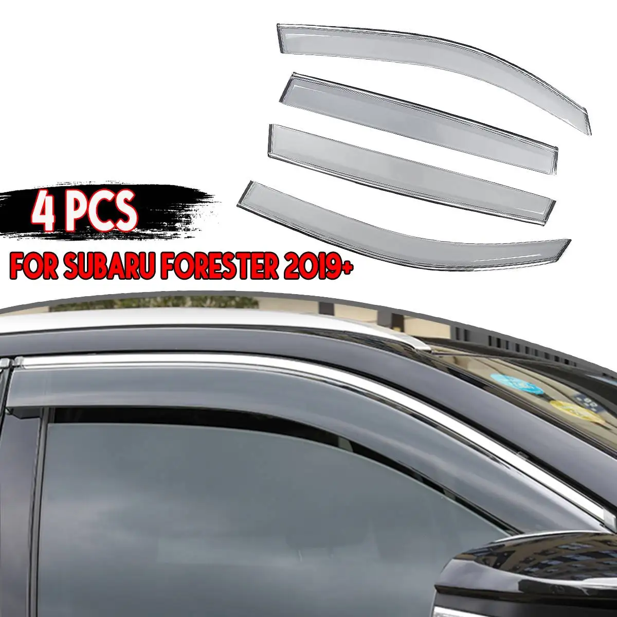 

For Subaru Forester 2019+ Window Visor Vent Shade Rain Guard Door Visor