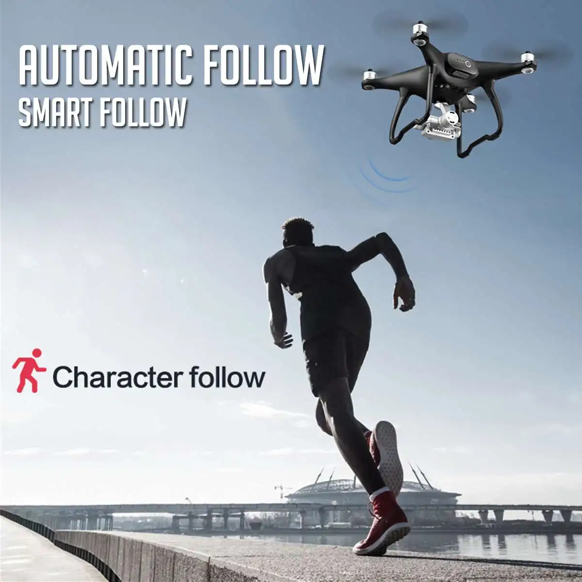 Глобальный Дрон Профессиональный следящий за мной Дрон на ру 5G Wi-Fi FPV долгое время Летающий Квадрокоптер gps Дроны с камерой HD 1080P VS SG906 F11
