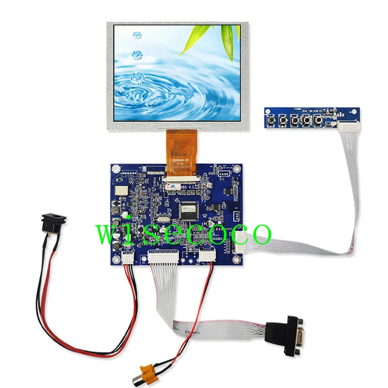 ZJ050NA 08C 5 дюймов ЖК дисплей Экран + VGA AV контроллер драйвер платы 640x480 заменить AT050TN22