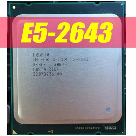 Оригинальный процессор Intel Xeon E5 2643 SR0L7 3 30 ГГц LGA 2011 четырехъядерный 2643|Процессоры| |