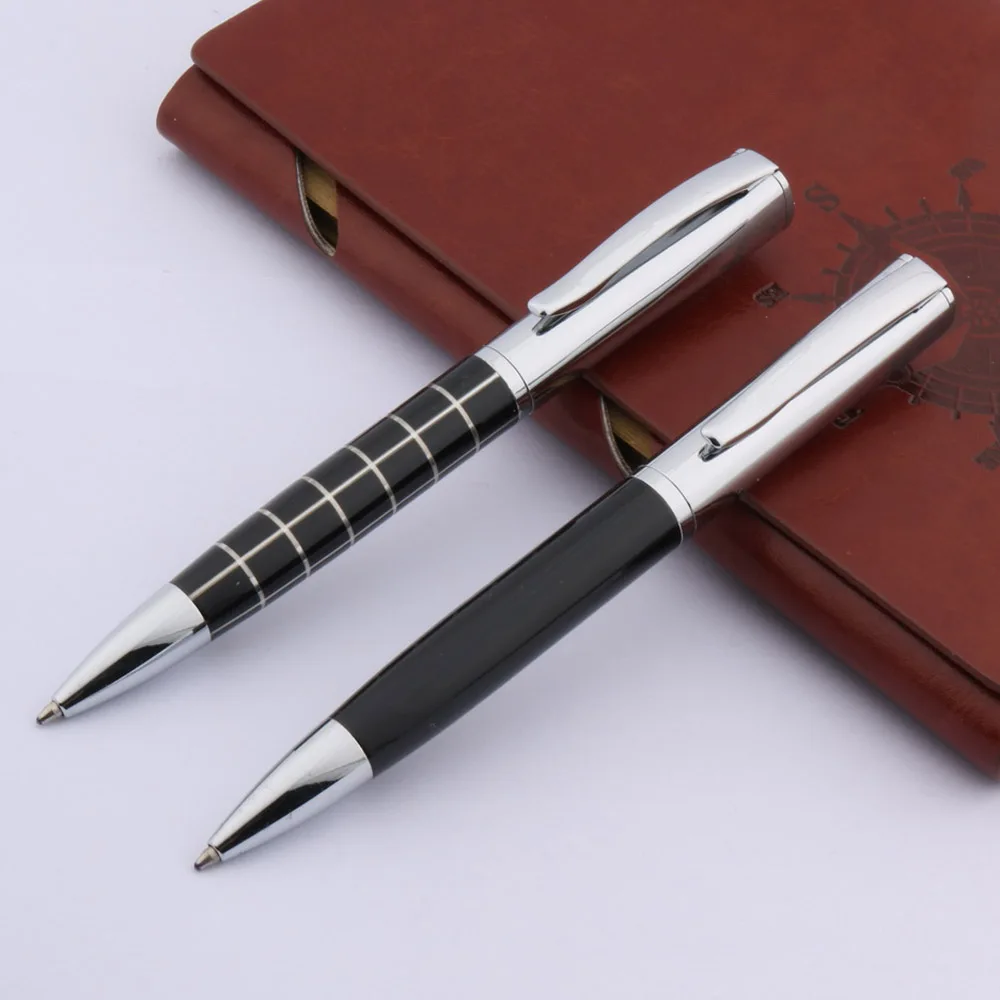

051 LINE GRADE BLACK Silver ornament GIFT BALLPOINT PEN Stationery Office school supplies