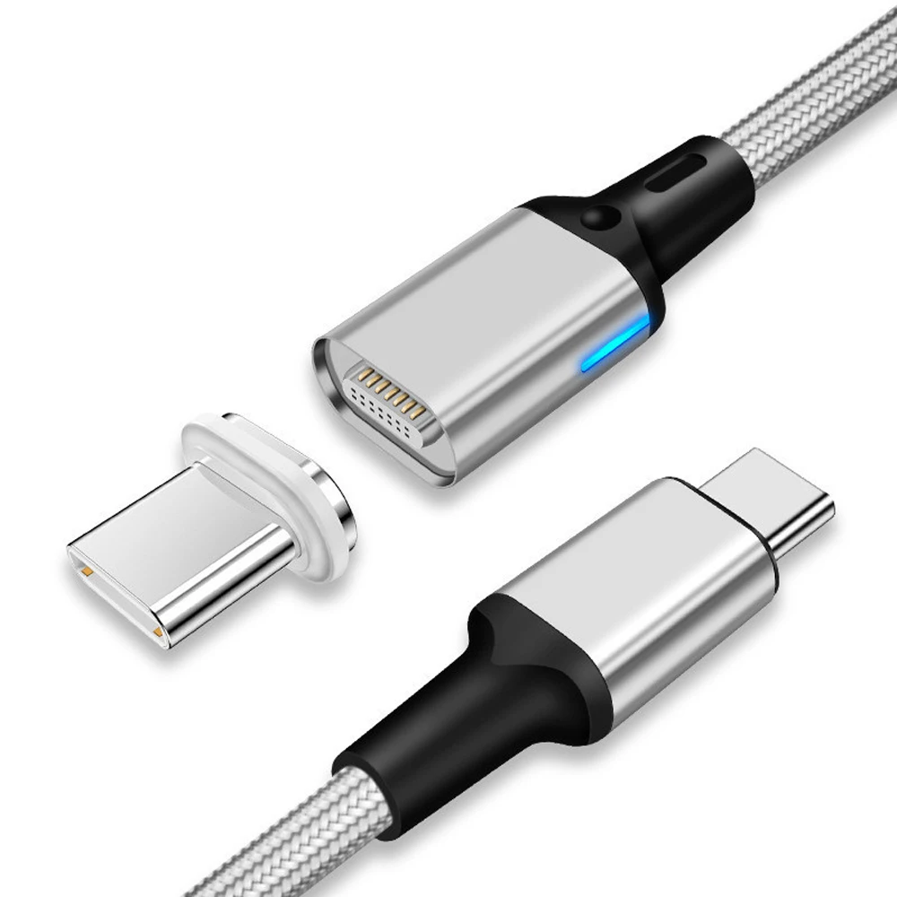 Кабель для быстрой зарядки iPad/ MacBook Pro/Air магнитный тканевый кабель 1 8 м 20 в/5A PD100W/87