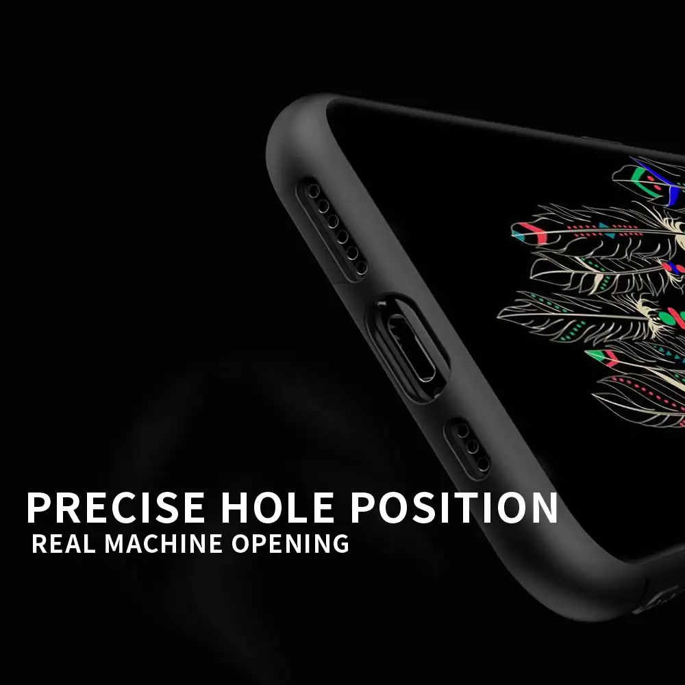 

Case For Xiaomi Redmi Note 9S 9 8 8T 7 10 Pro 9T 9C 9A 8A 7 7A K40 Pro Black Phone Coque Fundas Wind Chimes Art