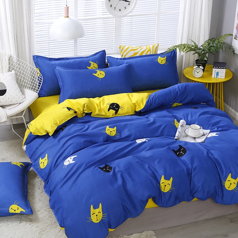 Текстиль одежда для сна с мультипликационным принтом «Бэтмен» Decoration3/4 шт. Постельное белье близнец полный queen King: пододеяльник, простынь, наволочки постельное белье