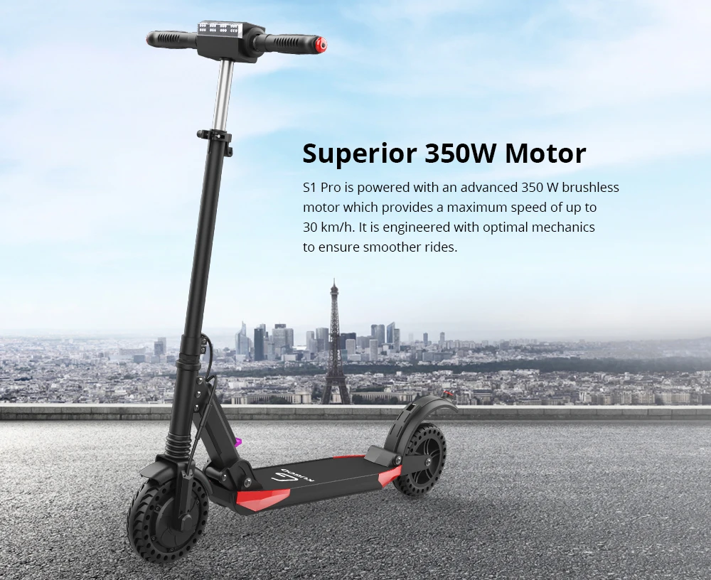 [ЕС сток] KUGOO S1 PRO складной электрический скутер 7.5AH 350 Вт ЖК-дисплей 3 режима скорости скутер для XiaomiM365 Dualtron PK Ninebot