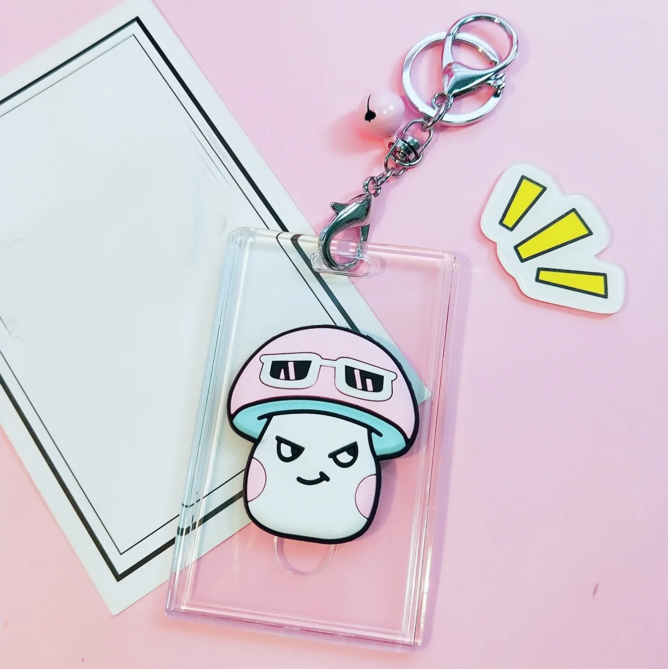 Симпатичный мультяшный держатель для карт прозрачный чехол женщин студенток