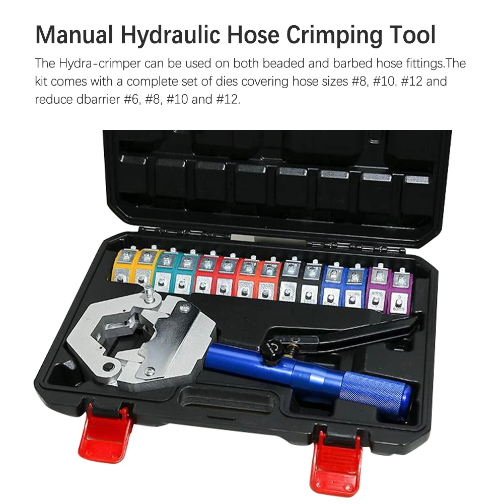 

Manual Hydraulic Hose Crimping Tool Auto Air Conditioner Hose Hydra-Crimper Air Condition Hose Repairing Tool For Air Condition