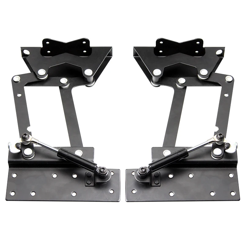 

2pcs folding hydraulic tea table hinge furniture lifting roof mechanism hardware lifting frame coffee computer table frame
