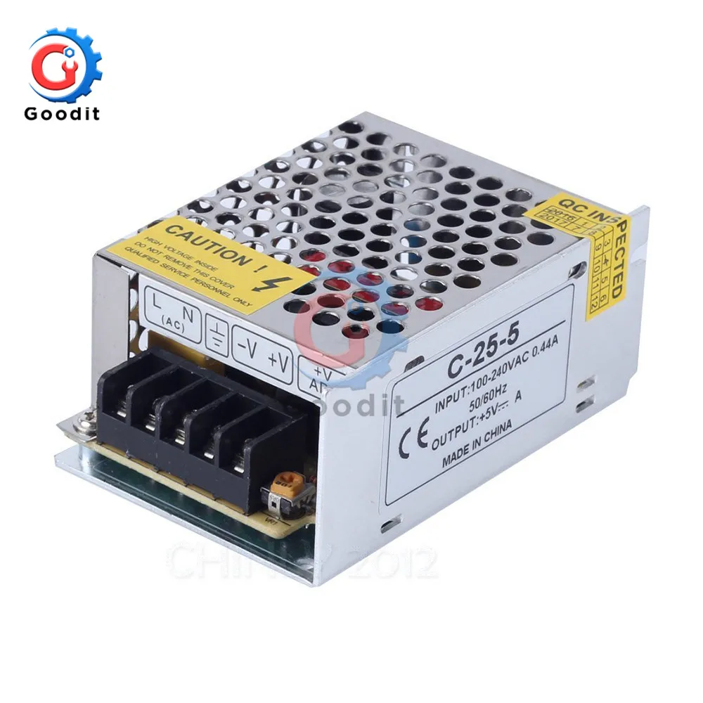 Адаптер источника питания 5A AC DC трансформатор светильник переменный ток 110 В 220 в