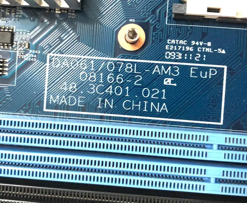 Материнская плата DA061/ 078L AM3 MBG82001002 для шлюза SX2311 X3400 AX3400 материнская 08166 2 48.3C401.021 100%