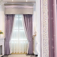 curtains for living dining room bedroom elegant modern style palace velvet study balcony custom blackout fabric windows door