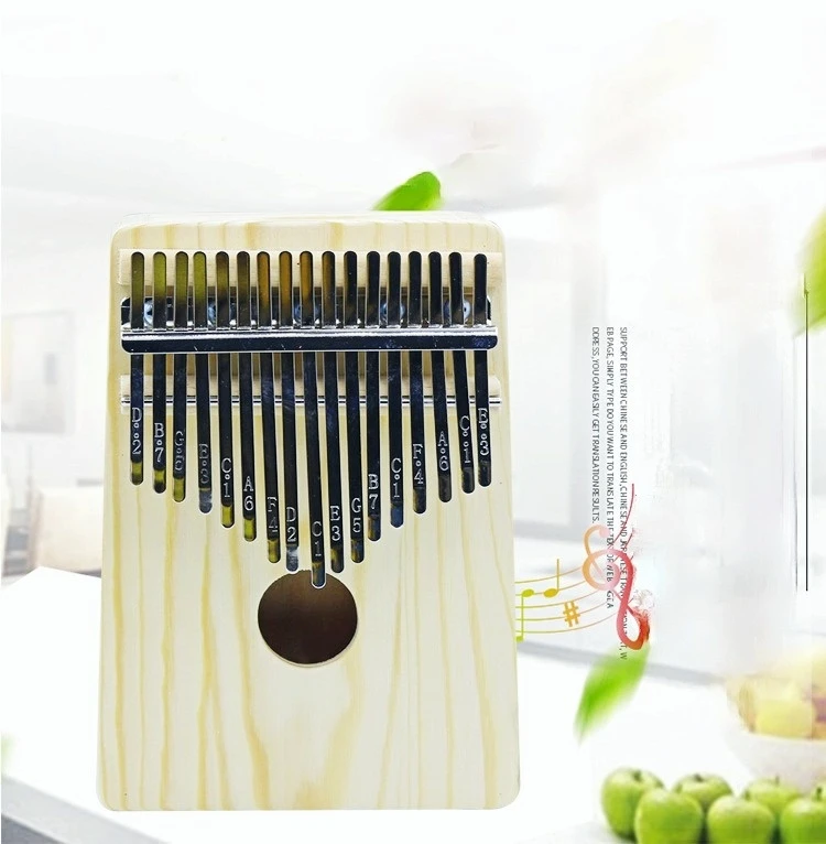 17 клавиш Kalimba большой палец пианино Sanza Mbira Высококачественная сосновая древесина