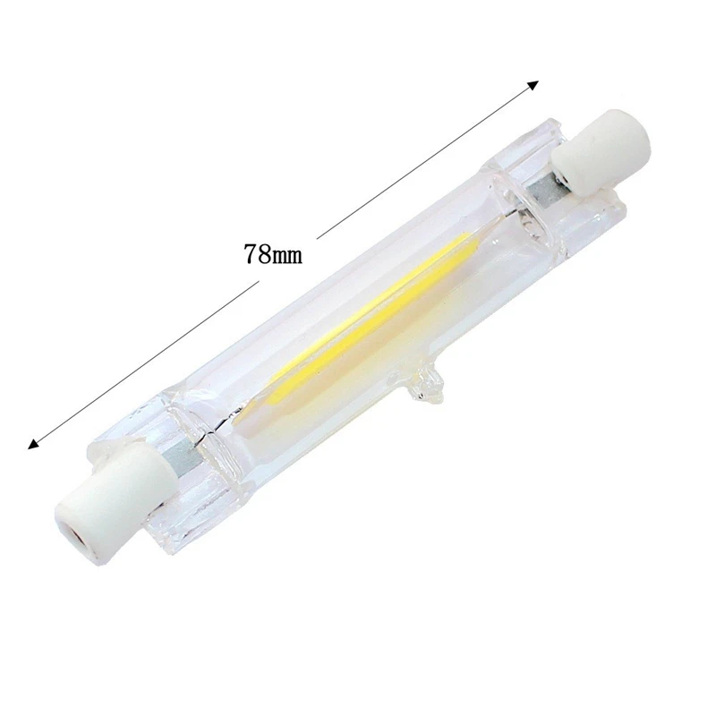 High Power LED R7s COB Glass Tube 118mm 78mm  COB Light Bulb AC1110V 120V 130V 220V 230V 240V  Home Replace Halogen Lamp