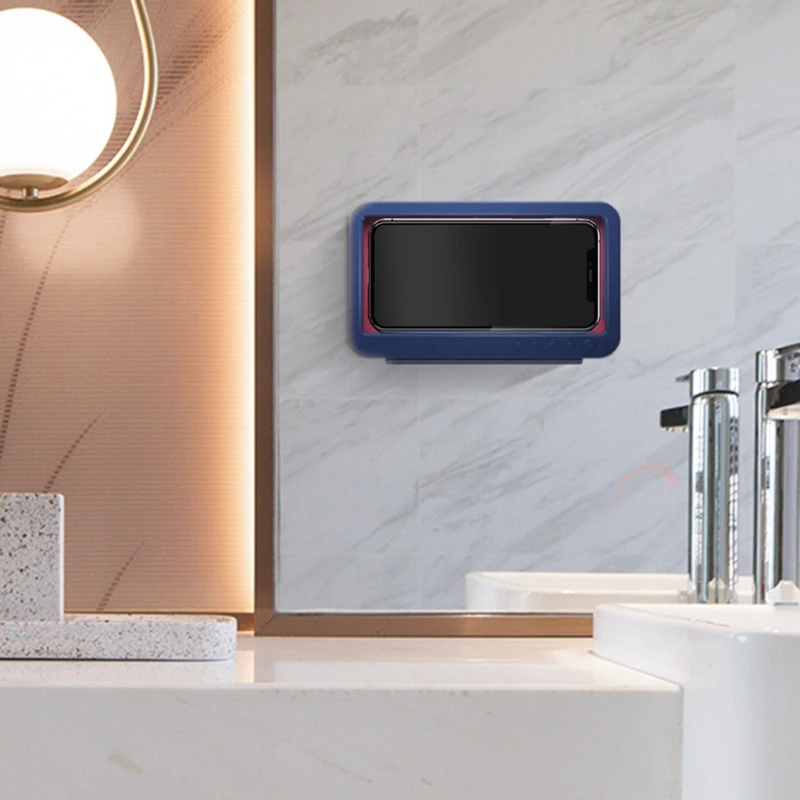 

Bathroom Shower Kitchen Wall Mounted Phone Holder Case Wall Hooks Waterproof - Anti-Fog Touch Screen