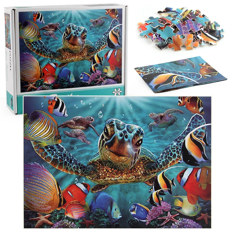 Sea turtle Puzzle 1000 Pieces Jigsaw for Adults Kids |