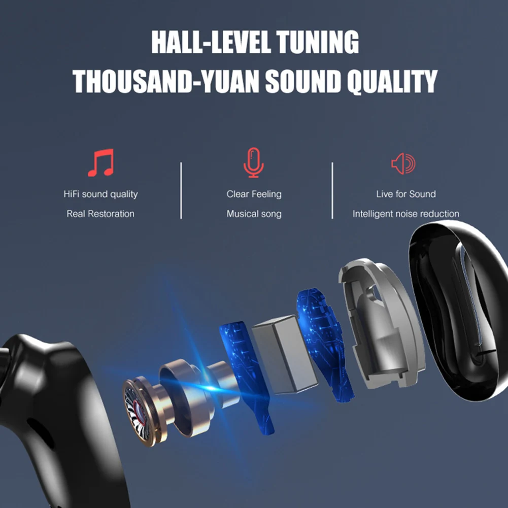 Беспроводные наушники Bluetooth 5 0 со светодиодный ным дисплеем S11 PK S9 TWS вкладыши 8D