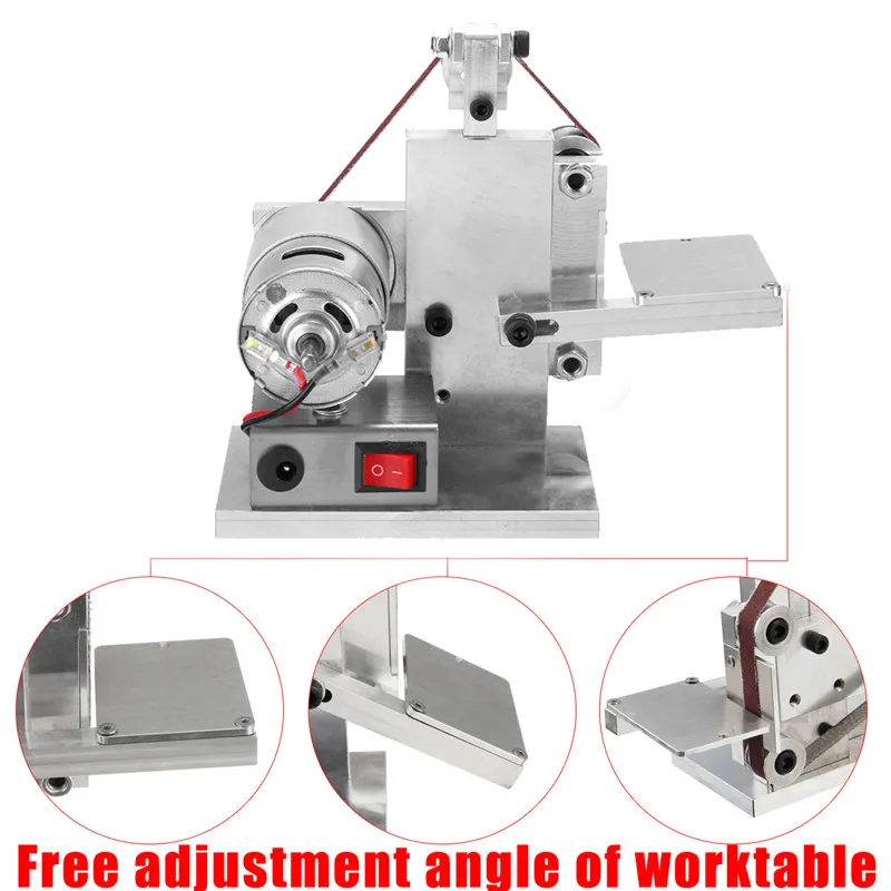 110 240 В Электрический ленточный шлифовальный станок шлифовальная полировальная