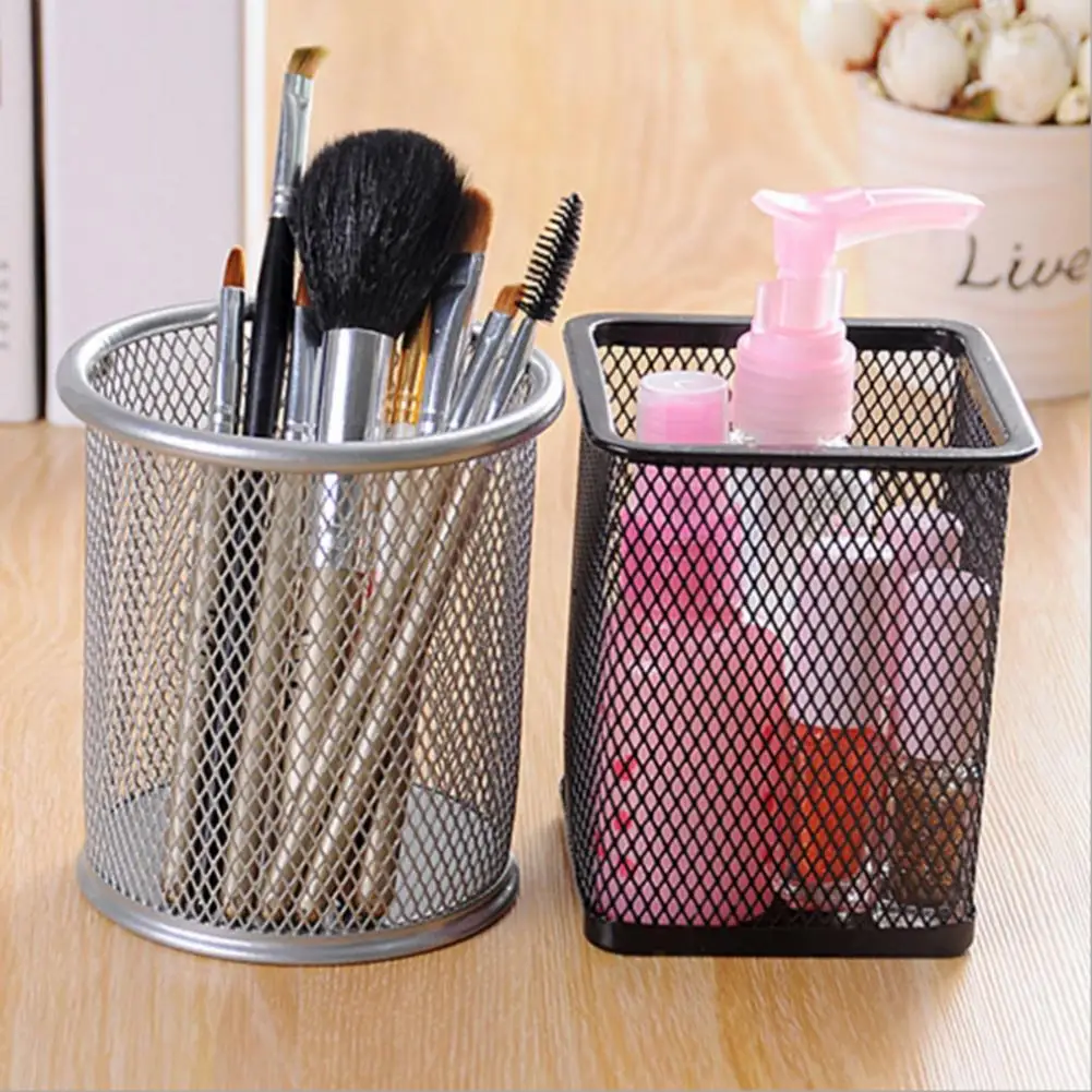 Настольная подставка для ручек офисные аксессуары хранения металлическая сетка