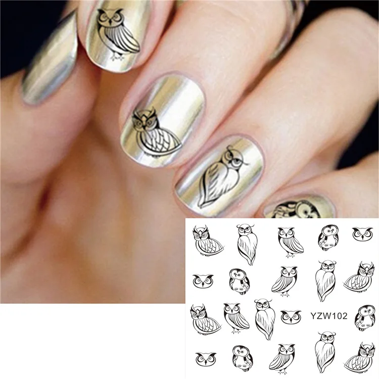 1pcs Pop Style Water Transfer Sticker Nail Art Slider Cool Girl Lips Rose High-heeled Shoes Cartoon DIY Nail Decal Decor Tool