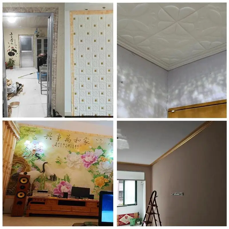 Самоклеящиеся обои для потолка ТВ фона настенные бумаги границы наклейки