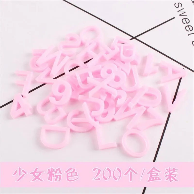 200 шт./компл. Новые Креативные 10 мм полимерные буквы алфавита бусины для diy