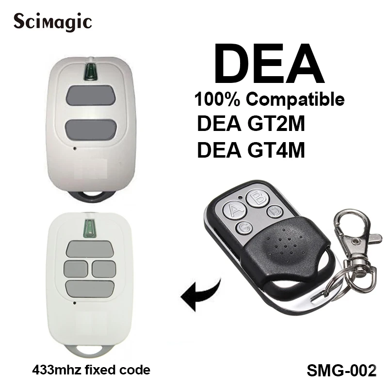 Пульт дистанционного управления для гаражных дверей DEA MIO TD2 / TD4/punto-2 433 92 МГц |
