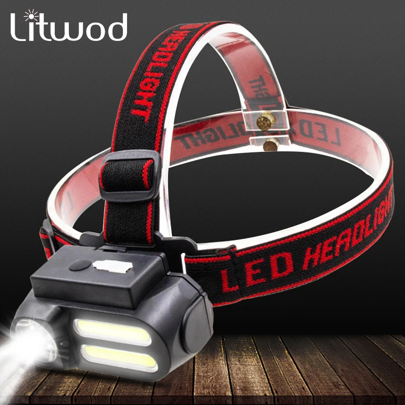 

XP-G Q5 COB Led Headlamp Fishing Headlight Use Rechargeable 18650 Battery Head Flashlight Lamp Torch for Camping Light