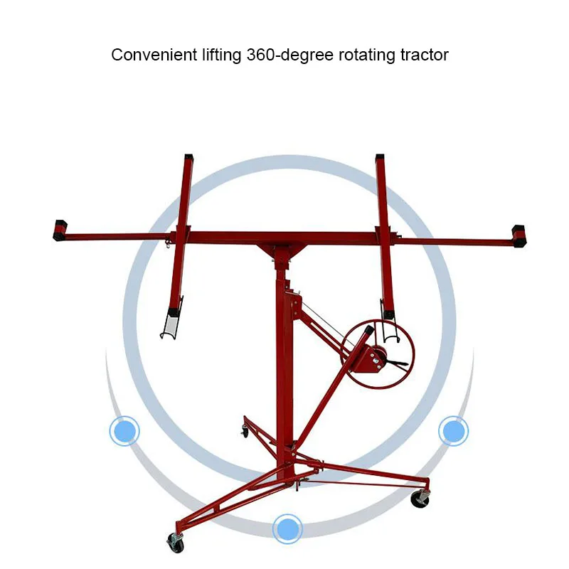 

Hand-operated Drywall Panel Hoist Gypsum Board Lifter Drywall Tools Woodworking Tools Lift For Lifting Gypsum Board 140-335cm