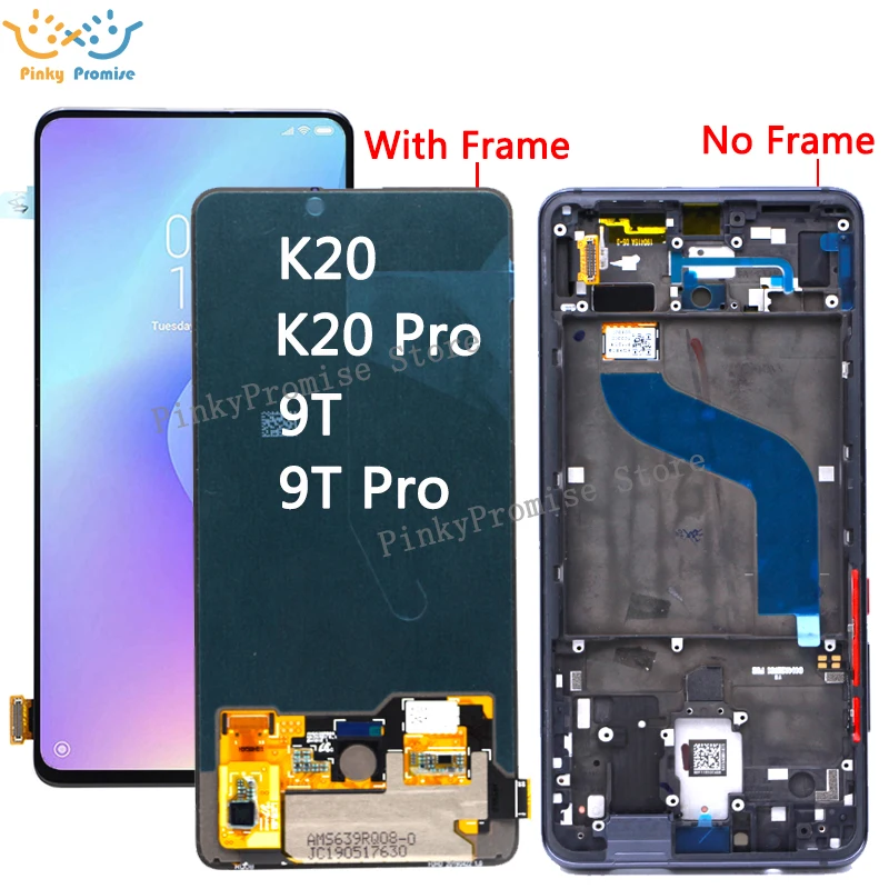 AMOlED для Xiao mi Red mi K20 Pro lcd mi 9T дисплей кодирующий преобразователь сенсорного экрана в сборе запасные части для Red mi K20 lcd mi 9T