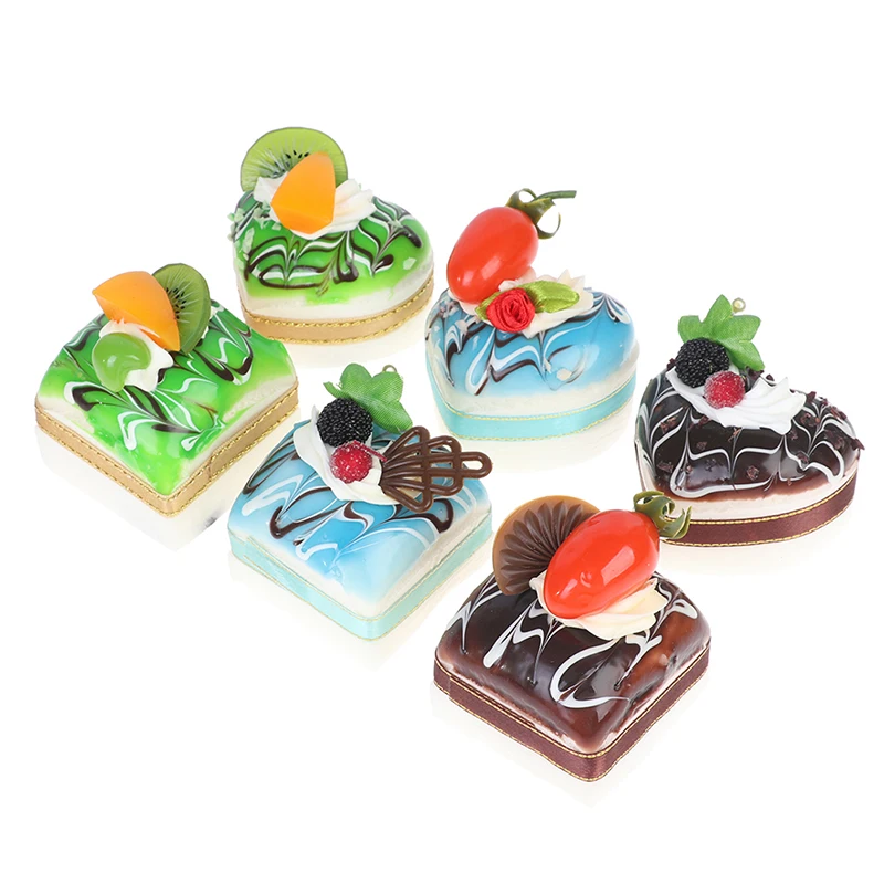 

1 Pieces Artificial Cake Fridge magnet Cake Model Photography Props Home Cake Shop Deco