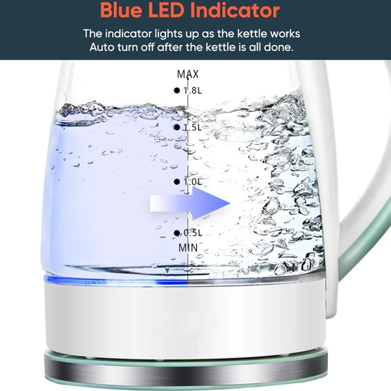 Бытовые кухонные приборы Аккумуляторный Электрический чайник 1 8 л светодиодный