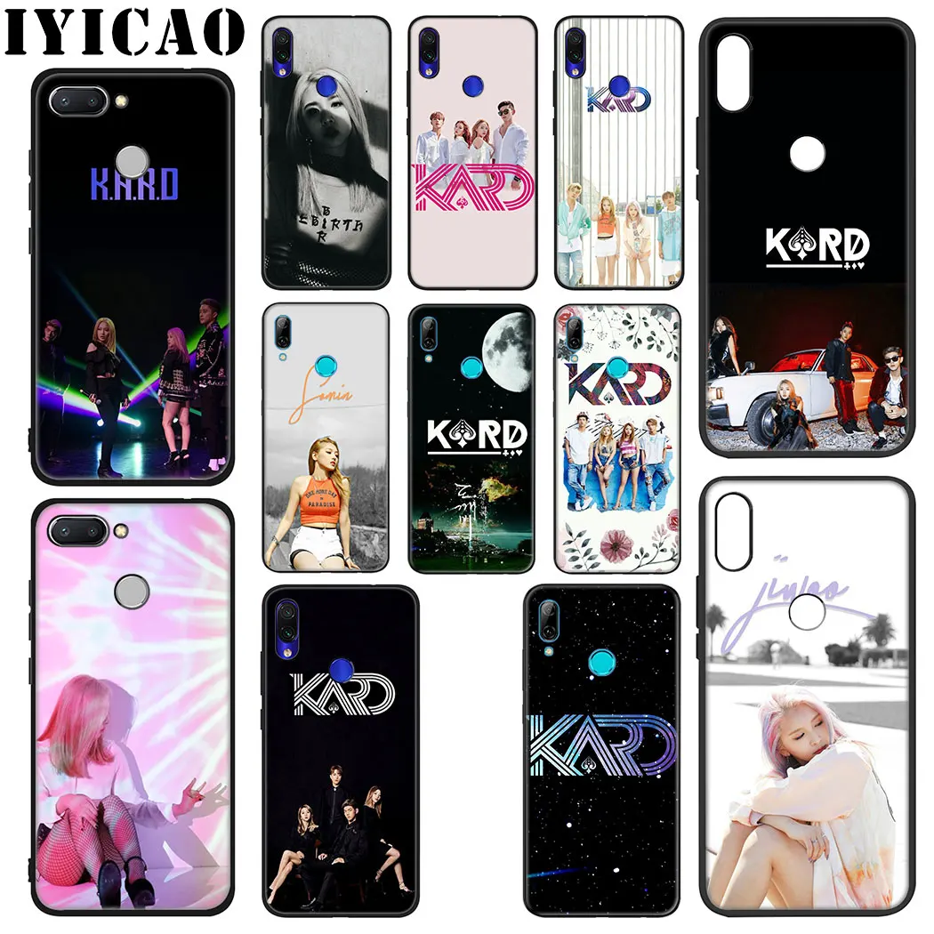 IYICAO K.A.R.D Soft Case for Xiaomi Redmi Note 5 6 7 8 Pro 5A Prime 4 4X Phone |
