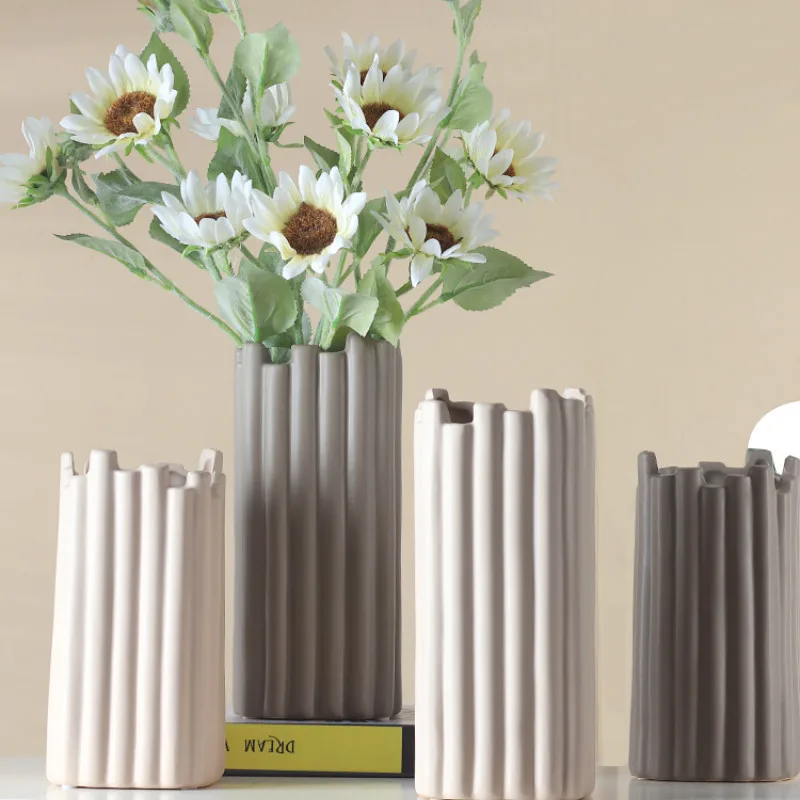 

Ceramic Modern Vase Decoration Table Nordic Office Aesthetic Creative Vase Home Accessories Floor Jarrones Home Decor DF50HP