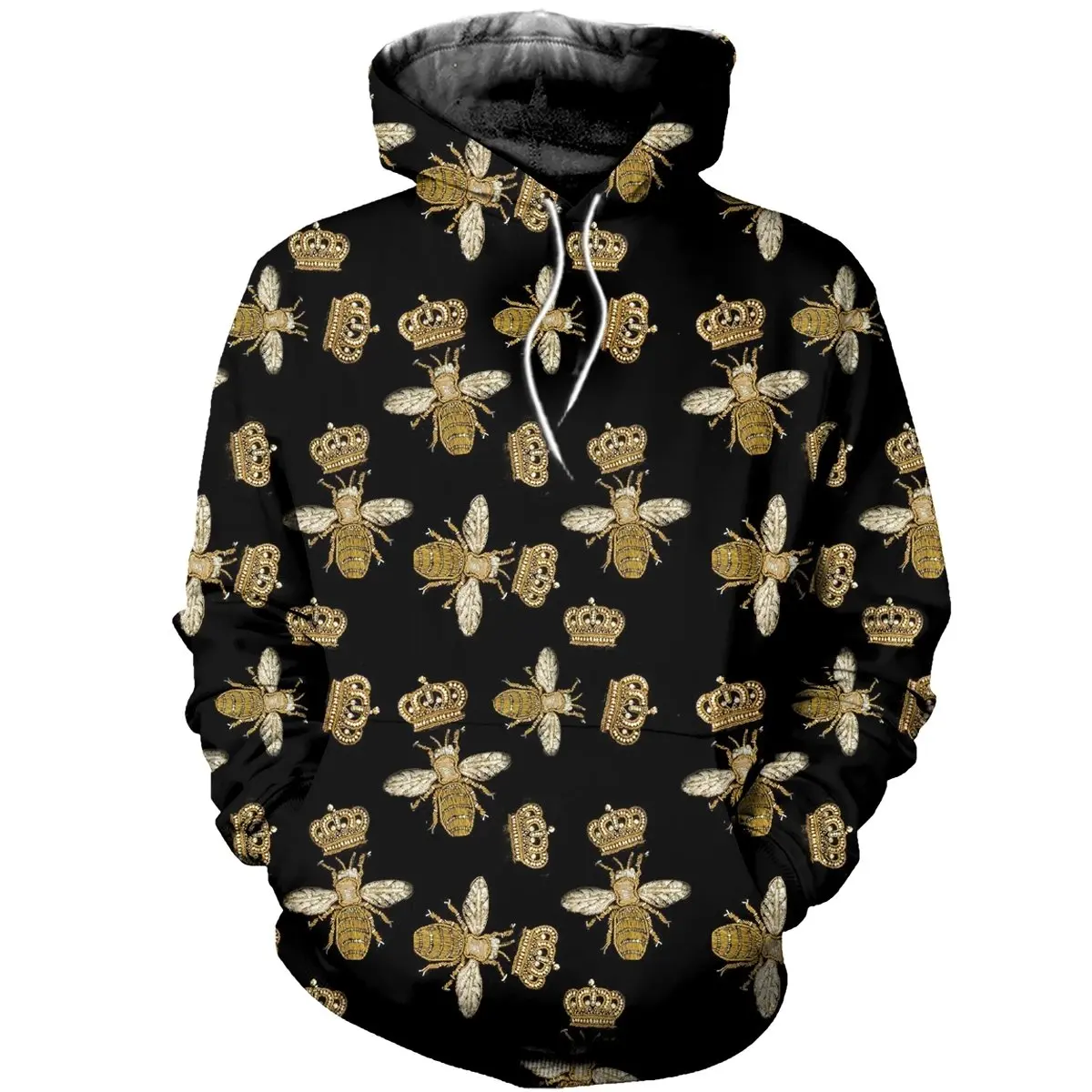 

men's Hoodie Animal Queen Bee Cute 3D Printed Casual Cosplay Autumn Unisex Hoodi Dropship 3D Zipper Pullover Women's Sweatshirt