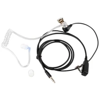 surveillance security clear coiled acoustic air tube earpiece ptt for iphone samsung huawei htc lg sony mobile phone