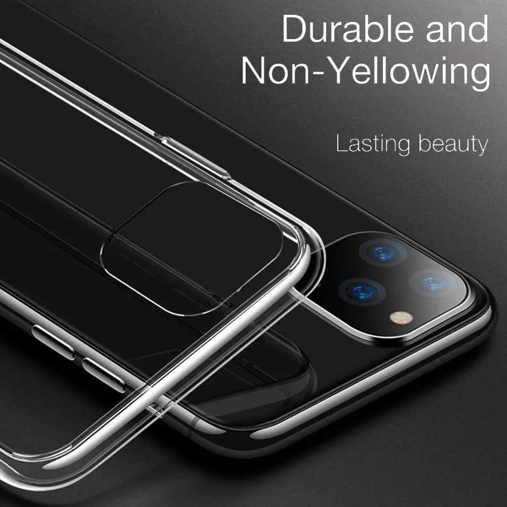 Взрывозащищенный прозрачный стеклянный чехол для телефона iPhone 11 Pro Max поддержка