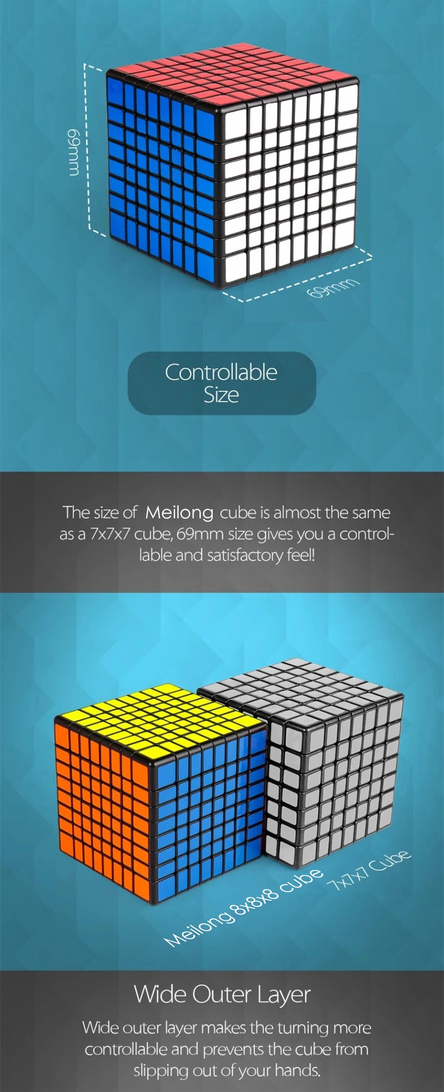 Moyu meilong 8x8x8 cubing классная mf8 8 слоев Волшебная головоломка с быстрым кубом черная липкая Mofangjiaoshi 8x8 головоломка Cubo magico