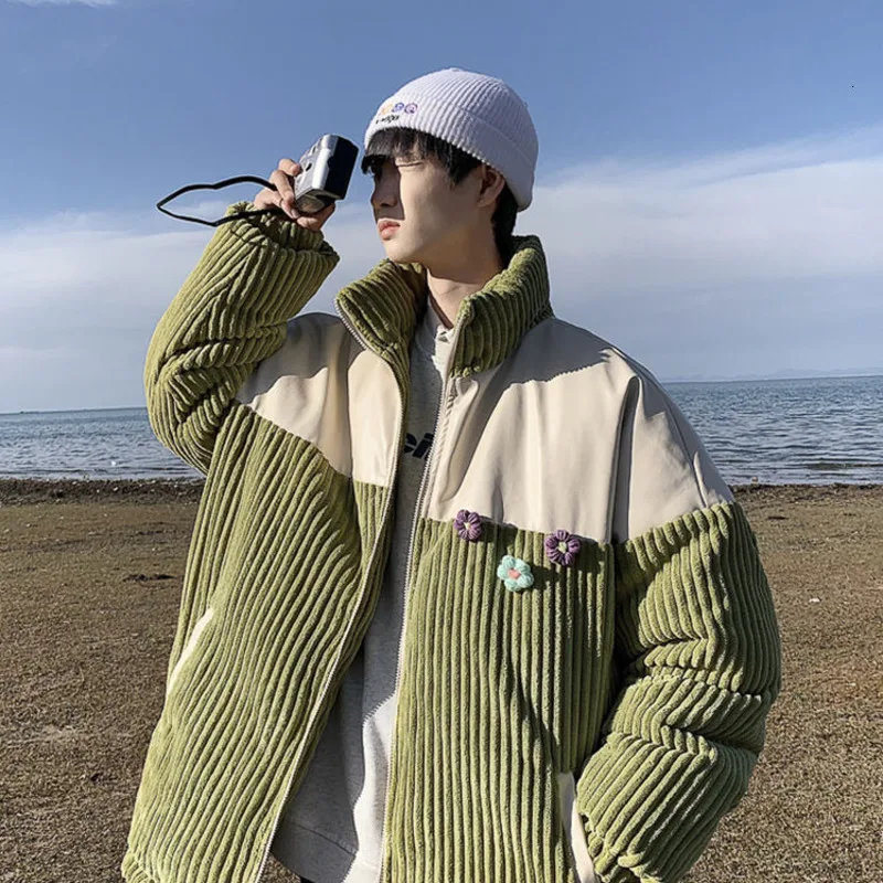 

Мужская теплая куртка на хлопковом наполнителе, теплая непромокаемая куртка из вельветовой ткани, несколько цветов, зима 2021