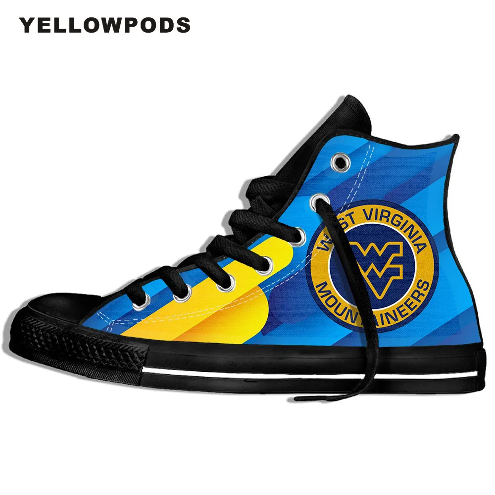 

Customized Your Own Logo/Photo/Image Pattern West Virginia College And High Top University Men Flats Shoes Fashion Shoes