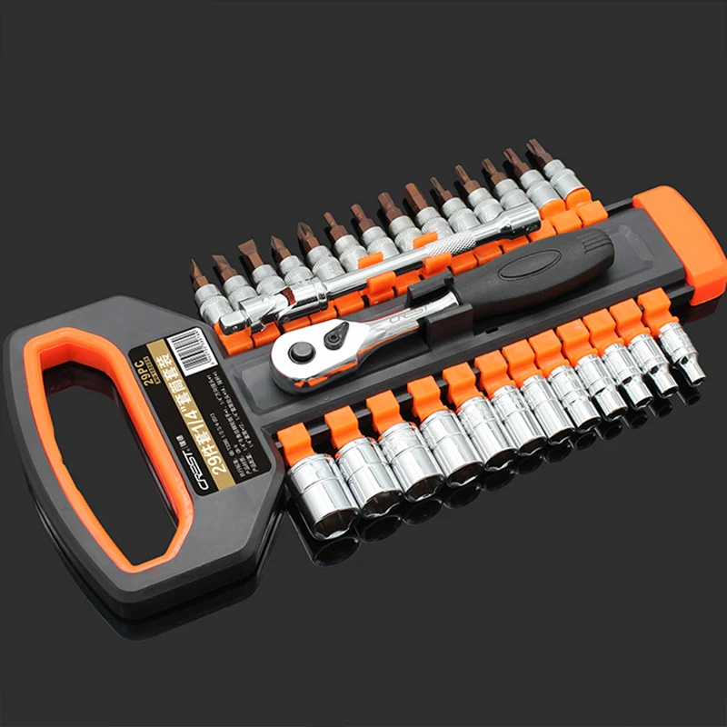 Набор торцевых гаечных ключей 29 шт. 1/4 дюйма| |