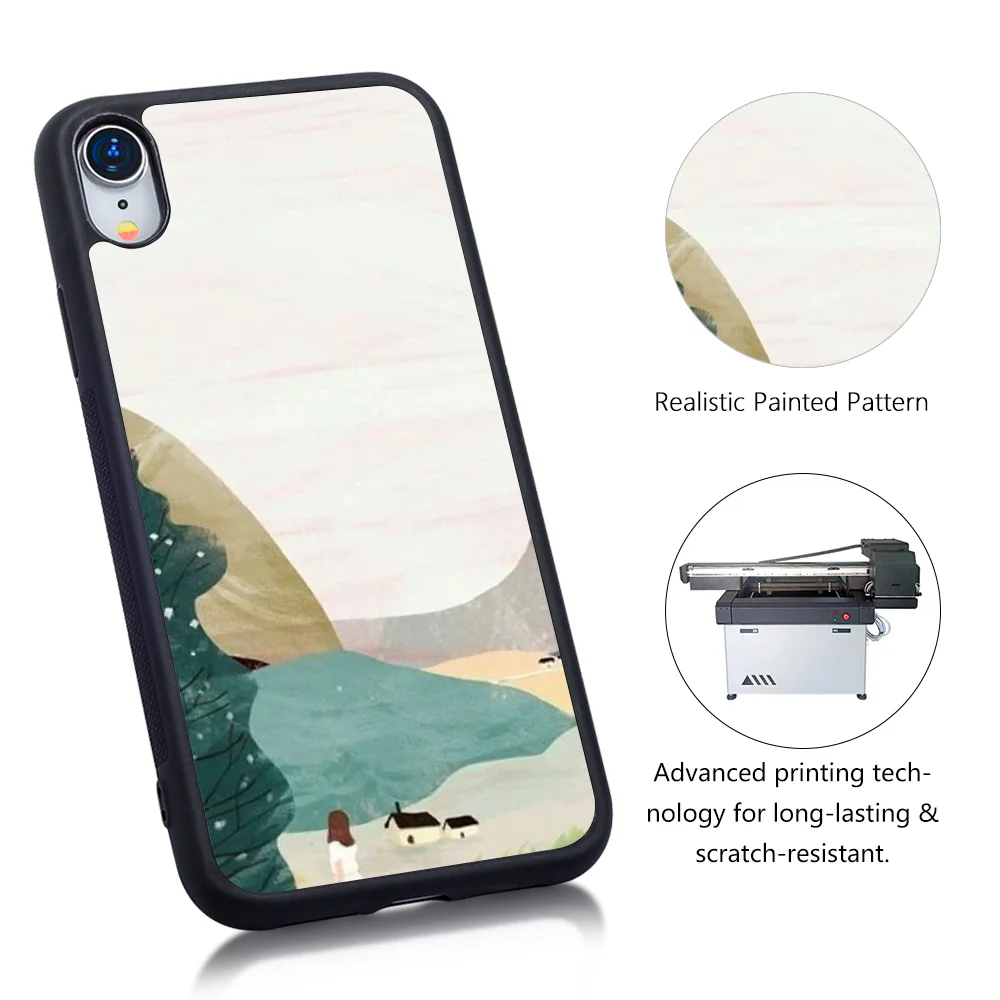 Чехол для телефона с дорожным пейзажем iPhone 11 Pro Max SE 2020 мягкий силиконовый чехол из