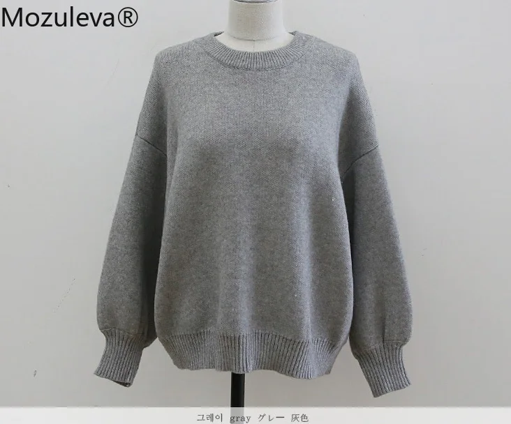 Mozuleva 2020 в винтажном стиле свободные утолщаются теплый пуловер свитер для женщин