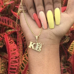 Персонализированные именные ожерелья для женщин Золотая цепочка подвеска из нержавеющей стали фирменное колье ожерелье для мужчин BFF на заказ ювелирные изделия