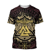 valknut viking 3d all over printed t shirts women for men summer casual tees short sleeve t shirts cosplay costumes 02
