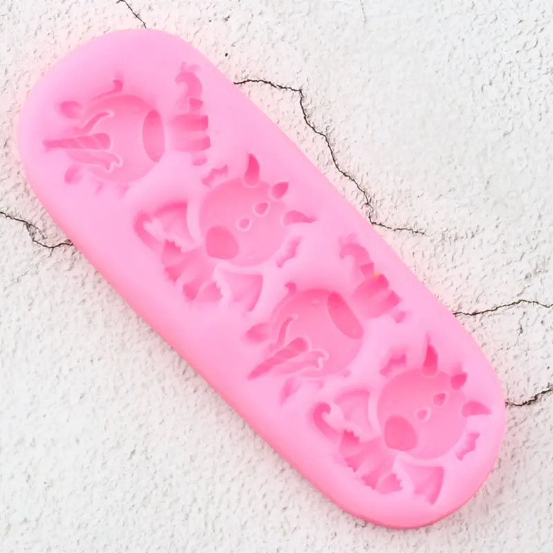 Силиконовые формы с единорогом драконом для украшения тортов из мастики DIY