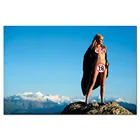 Сексуальная женщина стоя на горном Пике стены искусства плакат DIY рамка холст живопись для гостиной Декор декоративные обои