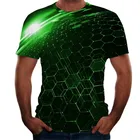 Популярные взрывоопасные модели повседневных модных футболок, пуловеры, топы с персонализированным дизайном, новые зеленые светящиеся технологии